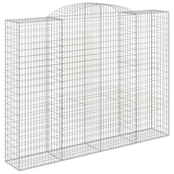vidaXL Συρματοκιβώτια Τοξωτά 8 τεμ. 300x50x220/240 εκ. Γαλβαν. Σίδερο