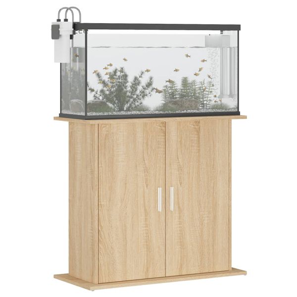 vidaXL Βάση Ενυδρείου Sonoma Δρυς 81x36x73 εκ. από Επεξεργασμένο Ξύλο