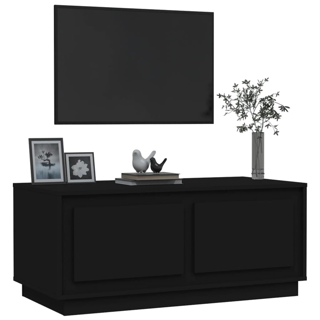 vidaXL Τραπεζάκι Σαλονιού Μαύρο 102x50x44 εκ. από Επεξεργασμένο Ξύλο