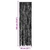 vidaXL Σήτα - Κουρτίνα Πόρτας Ανθρακί 56 x 185 εκ. από Σενίλ