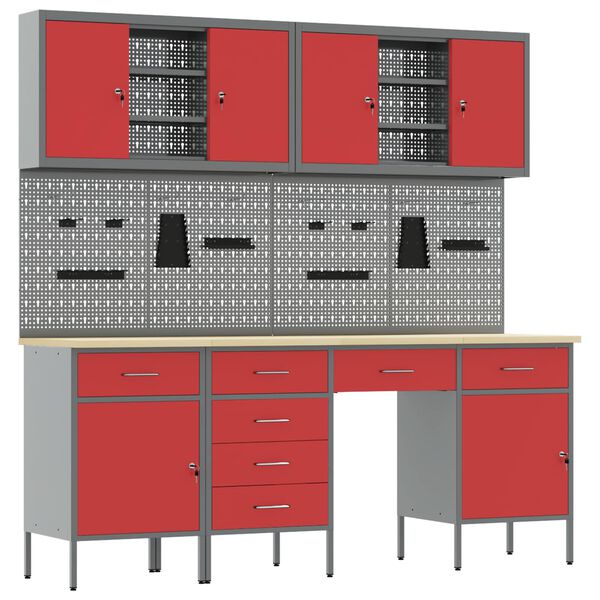 vidaXL &Nu;&tau;&omicron;&upsilon;&lambda;ά&pi;&alpha; &Epsilon;&rho;&gamma;&alpha;&sigma;ί&alpha;&sigmaf; 10 pcs &Kappa;ό&kappa;&kappa;&iota;&nu;&omicron; &Mu;&eta;&chi;&alpha;&nu;&iota;&sigma;&mu;έ&nu;&omicron; &xi;ύ&lambda;&omicron; &kappa;&alpha;&iota; &alpha;&tau;&sigma;ά&lambda;&iota;