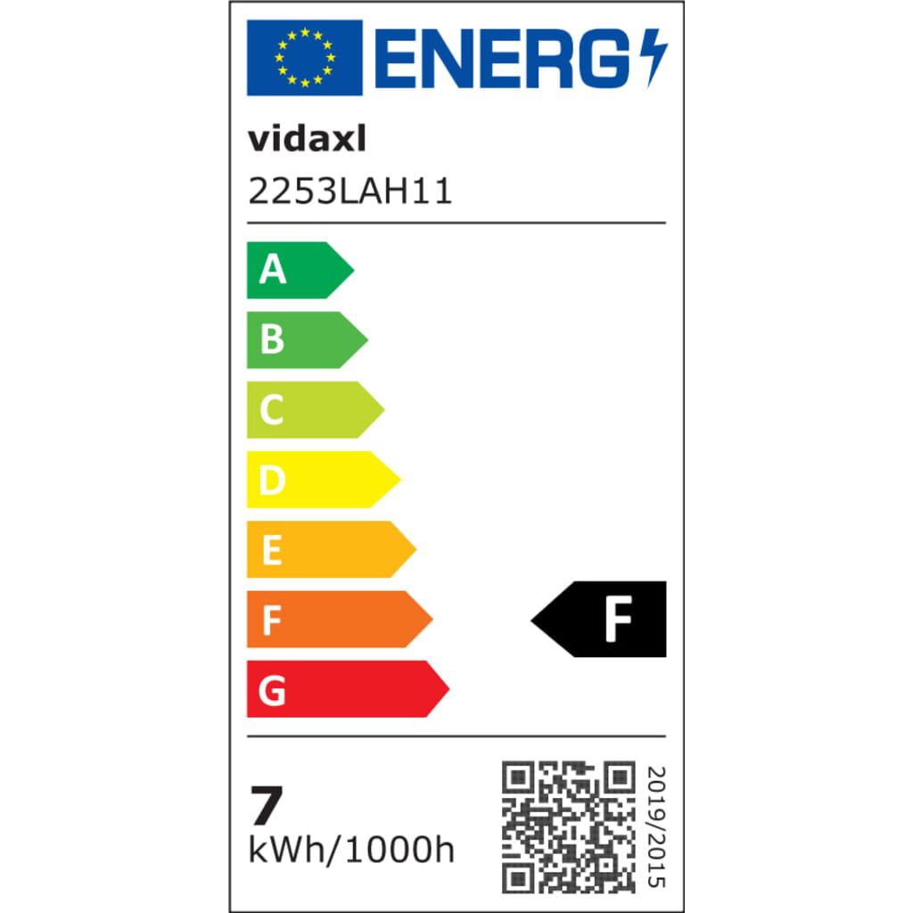 vidaXL Προβολέας LED Φορητός Ηλιακός 7 W Ψυχρό Λευκό