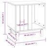 vidaXL Σπιτάκι Σκύλου Καφέ Μελί 50x40x52 εκ. από Μασίφ Ξύλο Πεύκου