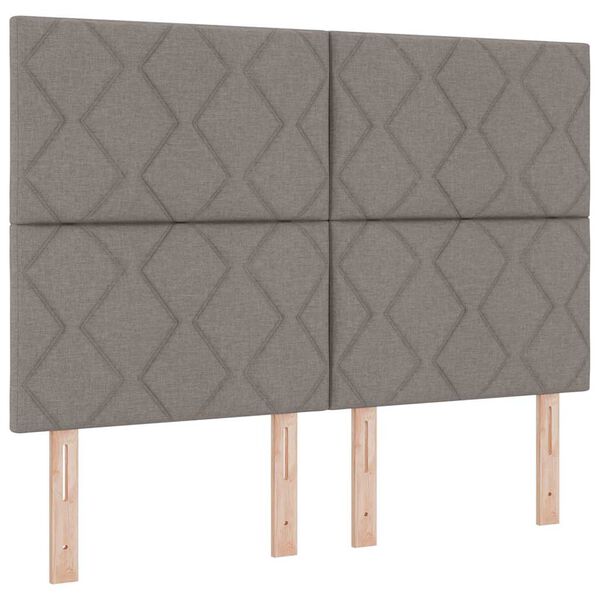 vidaXL &Kappa;&rho;&epsilon;&beta;ά&tau;&iota; &mu;&epsilon; &epsilon;&lambda;&alpha;&tau;ή&rho;&iota;&alpha; &mu;&epsilon; &sigma;&tau;&rho;ώ&mu;&alpha; Taupe 160 x 200 cm ύ&phi;&alpha;&sigma;&mu;&alpha;