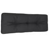 vidaXL Μαξιλάρι Παλέτας Μαύρο 120 x 40 x 12 εκ. Υφασμάτινο