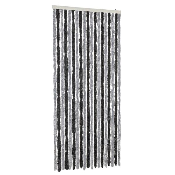 vidaXL Σήτα Εντόμων Γκρι & Μαύρη 56 x 185 εκ. από Σενίλ