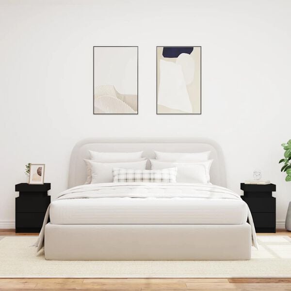 vidaXL &Kappa;&omicron;&mu;&omicron;&delta;ί&nu;&alpha; &mu;&epsilon; &Phi;ώ&tau;&alpha; LED 2 &tau;&epsilon;&mu;. &Mu;&alpha;ύ&rho;&alpha; 35 x 39 x 55 &epsilon;&kappa;.