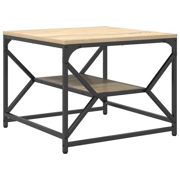 vidaXL Τραπεζάκι σαλονιού Sonoma Δρυς 51 x 50 x 40 εκ.