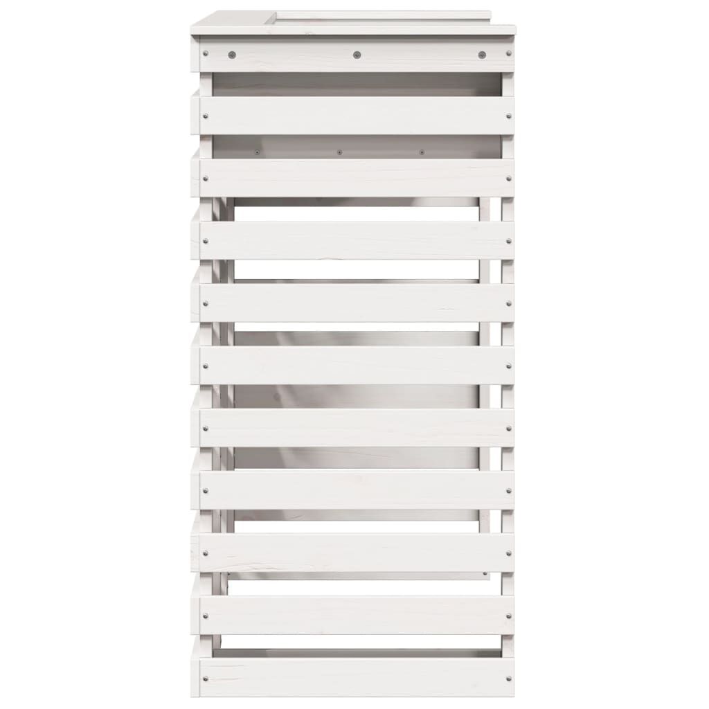 vidaXL Τραπέζι Μπαρ Εξ. Χώρου Λευκό 113,5x50x103 εκ. Μασίφ Πεύκο