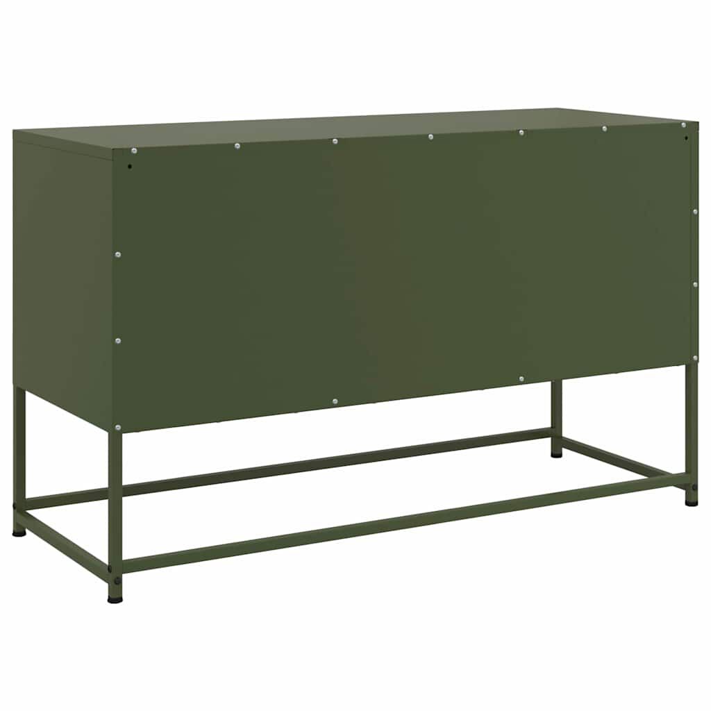 vidaXL Έπιπλο Τηλεόρασης Πράσινο Λαδί 100,5x39x60,5 εκ. από Ατσάλι