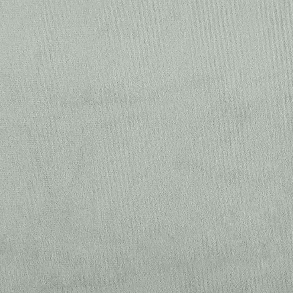 vidaXL Κρεβάτι Boxspring με Στρώμα Ανοιχτό Γκρι 140x200 εκ. Βελούδινο