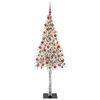 vidaXL Χριστουγεννιάτικο Δέντρο με 300 LED Λευκό 180 cm ΠΕ και Ατσάλι