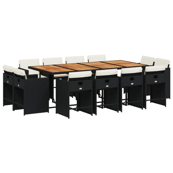 vidaXL &Sigma;&epsilon;&tau; &Tau;&rho;&alpha;&pi;&epsilon;&zeta;&alpha;&rho;ί&alpha;&sigmaf; &Kappa;ή&pi;&omicron;&upsilon; 13&tau;&epsilon;&mu;. &Mu;&alpha;ύ&rho;&omicron; &alpha;&pi;ό &Sigma;&upsilon;&nu;&theta;. &Rho;&alpha;&tau;ά&nu; &mu;&epsilon; &Mu;&alpha;&xi;&iota;&lambda;ά&rho;&iota;&alpha;