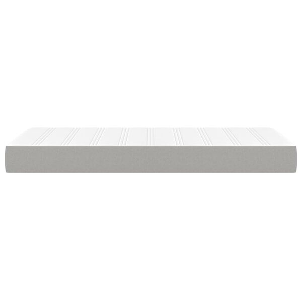 vidaXL Στρώμα με Pocket Springs Ανοιχτό Γκρι 90x200x20 εκ. Υφασμάτινο