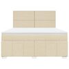 vidaXL &Kappa;&rho;&epsilon;&beta;ά&tau;&iota; Boxspring &mu;&epsilon; &Sigma;&tau;&rho;ώ&mu;&alpha; &Kappa;&rho;&epsilon;&mu; 180x200 &epsilon;&kappa;. &Upsilon;&phi;&alpha;&sigma;&mu;ά&tau;&iota;&nu;&omicron;