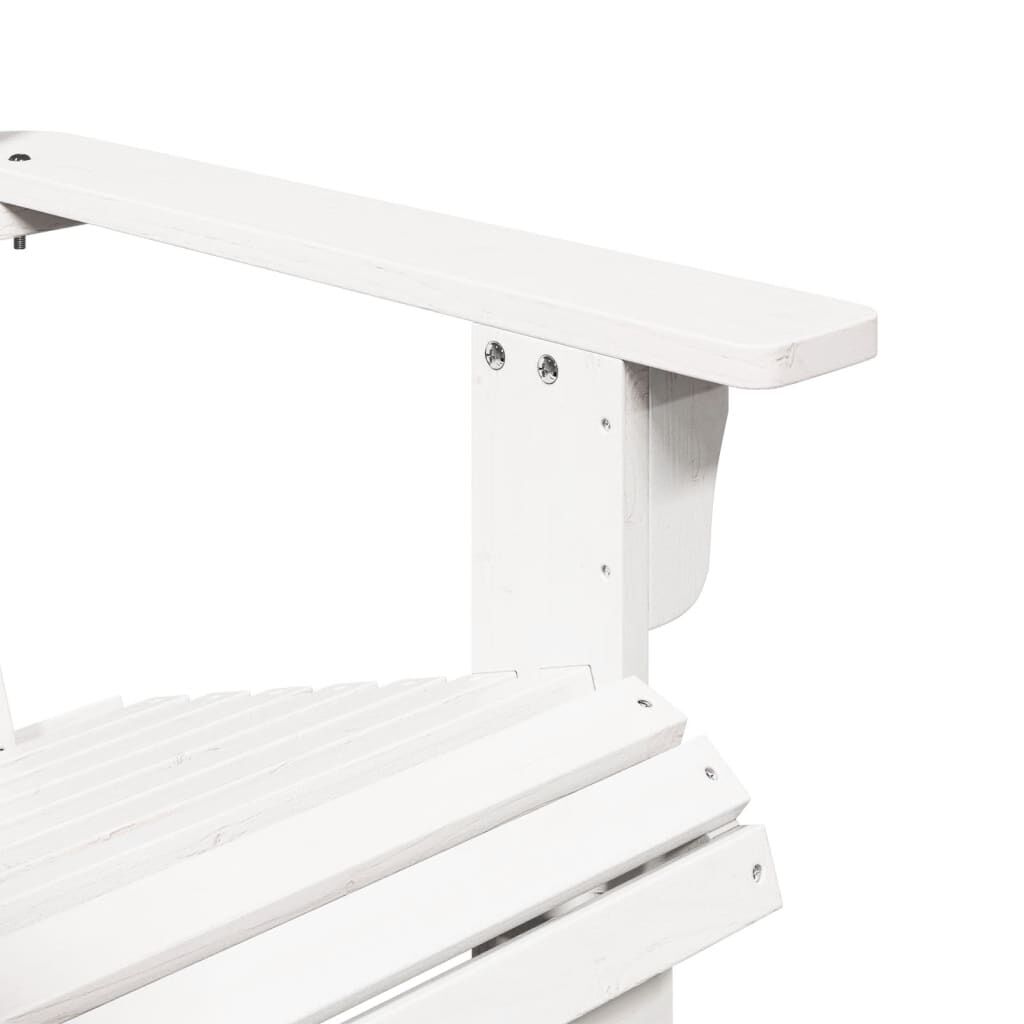 vidaXL Καρέκλα Adirondack Λευκή 69x85x90,5 εκ. από Ξύλο Ελάτης