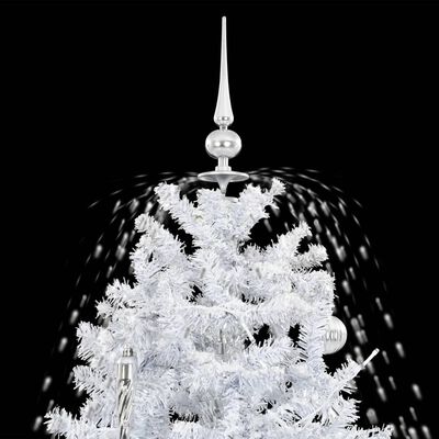 vidaXL Χριστουγεννιάτικο Δέντρο που Χιονίζει Λευκό 190 εκ. με Βάση