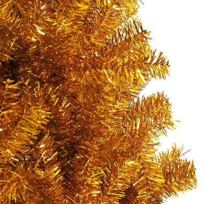vidaXL Χριστουγεννιάτικο Δέντρο Τεχνητό με Βάση Χρυσό 180 εκ. PET