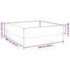 vidaXL Ζαρντινιέρα Υπερυψωμένη 100x100x33,5 εκ. Γαλβανισμένο Χάλυβα