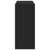 vidaXL Τραπέζι Κονσόλα με Ράφι Μαύρο 124x46x103,5 εκ. Επεξεργ. Ξύλο