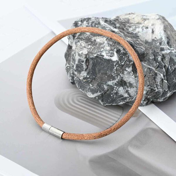 vidaXL Δερμάτινο σχοινί Καφέ Ø4 χιλ. x 50 μ. Δέρμα