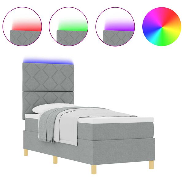 vidaXL LED &Kappa;&rho;&epsilon;&beta;ά&tau;&iota; &mu;&epsilon; &beta;ά&theta;&rho;&omicron; &mu;&epsilon; &sigma;&tau;&rho;ώ&mu;&alpha; &Alpha;&nu;&omicron;&iota;&chi;&tau;ό &gamma;&kappa;&rho;&iota; 80 x 200 cm ύ&phi;&alpha;&sigma;&mu;&alpha;