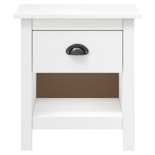 vidaXL Κομοδίνα Hill 2 Τεμ. 46 x 35 x 49,5 εκ. από Μασίφ Ξύλο Πεύκου