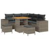 vidaXL &Sigma;&epsilon;&tau; &Kappa;&alpha;&nu;&alpha;&pi;έ &Kappa;ή&pi;&omicron;&upsilon; &mu;&epsilon; &mu;&alpha;&xi;&iota;&lambda;ά&rho;&iota; 8 pcs &Gamma;&kappa;&rho;&iota; &sigma;&upsilon;&nu;&theta;&epsilon;&tau;&iota;&kappa;ό &rho;&alpha;&tau;ά&nu;