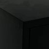 vidaXL Έπιπλο Τηλεόρασης Μαύρο 90 x 30 x 44 εκ. από Ατσάλι και Γυαλί