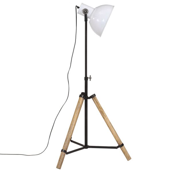 vidaXL Φωτιστικό Δαπέδου 25 W Λευκό 75x75x90-150 εκ. E27