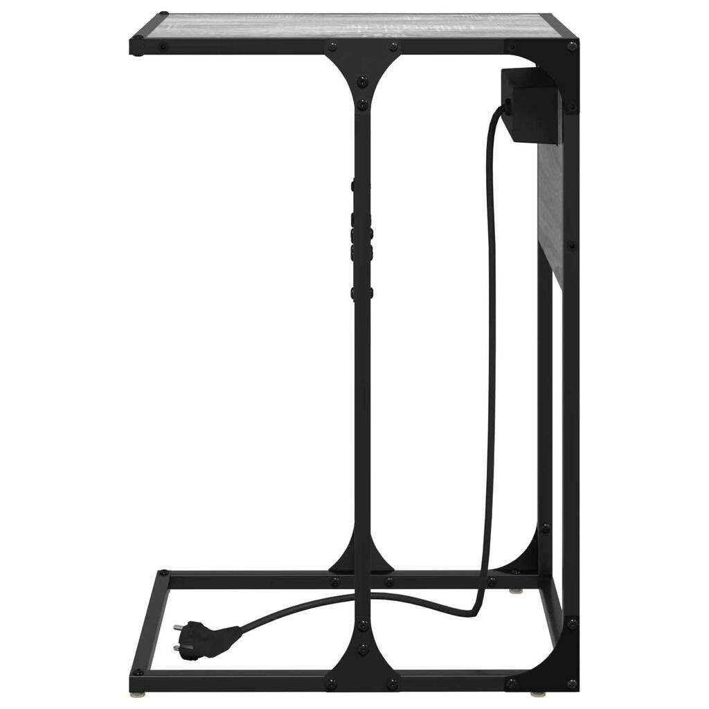 vidaXL Κομοδίνο Γκρι sonoma 41.5 x 26 x 60.5 εκ Επεξεργασμένο ξύλο