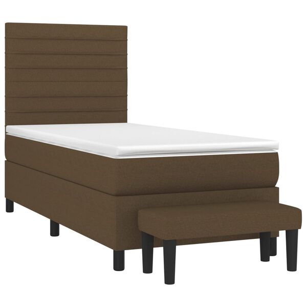 vidaXL &Kappa;&rho;&epsilon;&beta;ά&tau;&iota; Boxspring &mu;&epsilon; &Sigma;&tau;&rho;ώ&mu;&alpha; &Sigma;&kappa;&omicron;ύ&rho;&omicron; &Kappa;&alpha;&phi;έ 90x190 &epsilon;&kappa;. &Upsilon;&phi;&alpha;&sigma;&mu;ά&tau;&iota;&nu;&omicron;