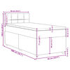vidaXL &Kappa;&rho;&epsilon;&beta;ά&tau;&iota; Boxspring &mu;&epsilon; &Sigma;&tau;&rho;ώ&mu;&alpha; Taupe 90x200 &epsilon;&kappa;. &Upsilon;&phi;&alpha;&sigma;&mu;ά&tau;&iota;&nu;&omicron;