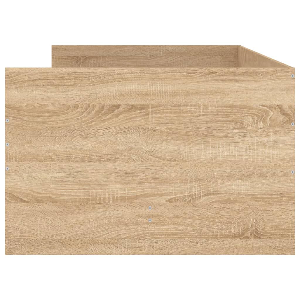 vidaXL Πλαίσιο Κρεβατιού με Συρτάρια Sonoma δρυς 100x200 εκ.