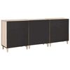 vidaXL Πλαϊνό γραφείο 3 pcs Λευκό 60 x 33 x 75 cm Μασίφ ξύλο μάνγκο