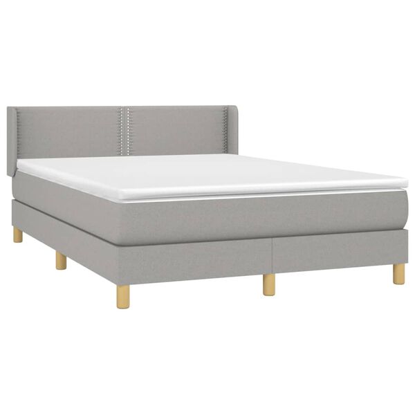 vidaXL &Kappa;&rho;&epsilon;&beta;ά&tau;&iota; Boxspring &mu;&epsilon; &Sigma;&tau;&rho;ώ&mu;&alpha; &Alpha;&nu;&omicron;&iota;&chi;&tau;ό &Gamma;&kappa;&rho;&iota; 140x200 &epsilon;&kappa;. &Upsilon;&phi;&alpha;&sigma;&mu;ά&tau;&iota;&nu;&omicron;