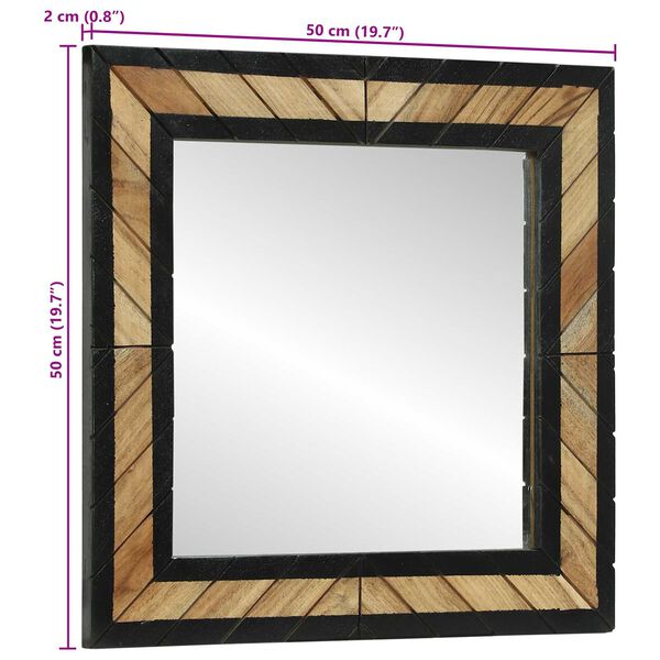 vidaXL Καθρέφτες 2 τεμ 50x2x50 cm Στερεά Ξύλο Ακακίας