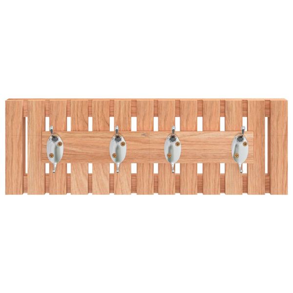 vidaXL Κρεμάστρα Τοίχου 42 x 8,5 x 14 εκ. από Μασίφ Ξύλο Καρυδιάς