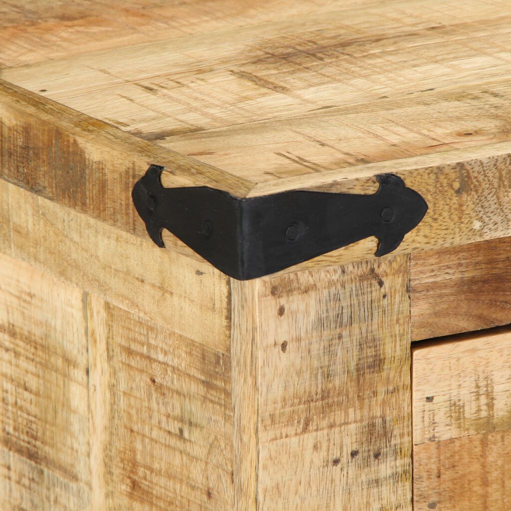 vidaXL Πάγκος για Παπούτσια 110x35x50 cm Μασίφ Ξύλο Μάνγκο