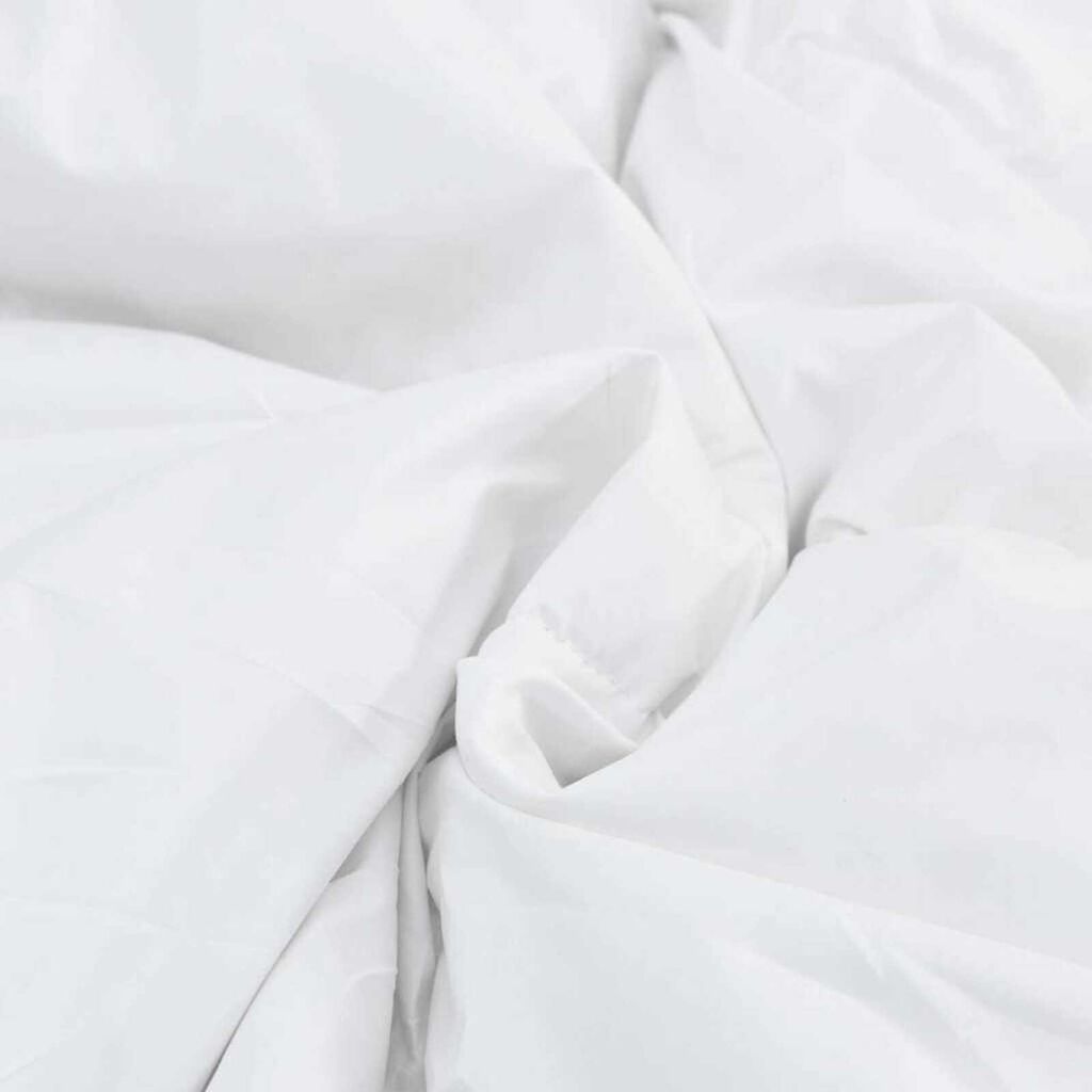 vidaXL Σετ Κουβέρτας με μαξιλάρι 2 pcs Λευκό 155 x 220 cm Μικροΐνες
