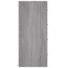 vidaXL Συρταριέρα με 4 Συρτάρια Γκρι Sonoma 60 x 30,5 x 71 εκ.