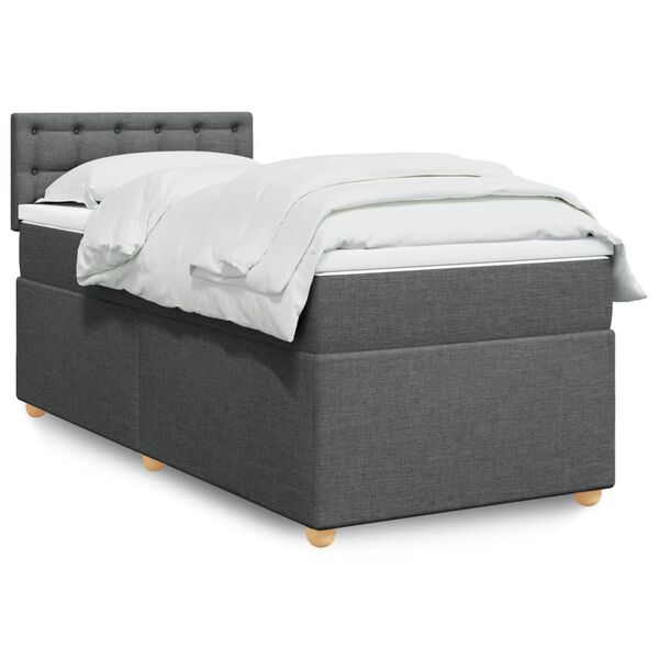 vidaXL &Kappa;&rho;&epsilon;&beta;ά&tau;&iota; Boxspring &mu;&epsilon; &Sigma;&tau;&rho;ώ&mu;&alpha; &Sigma;&kappa;&omicron;ύ&rho;&omicron; &Gamma;&kappa;&rho;&iota; 80x200 &epsilon;&kappa;. &Upsilon;&phi;&alpha;&sigma;&mu;ά&tau;&iota;&nu;&omicron;