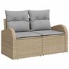 vidaXL Σετ Καναπέ Κήπου 5 pcs μπεζ και ανοιχτό γκρι Πολυ ράταν