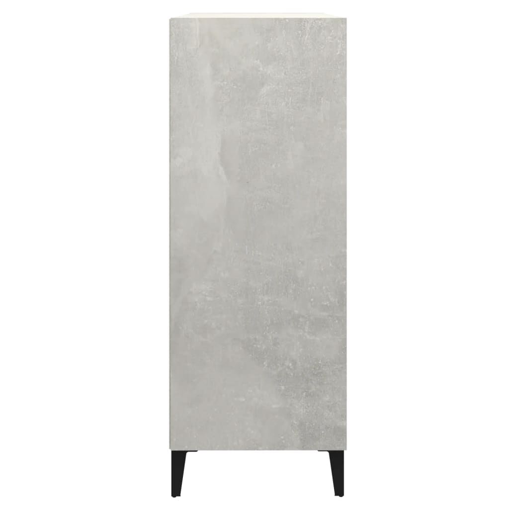 vidaXL Ντουλάπι Γκρι Σκυροδέματος 69,5x32,5x90 εκ. Επεξεργασμένο Ξύλο