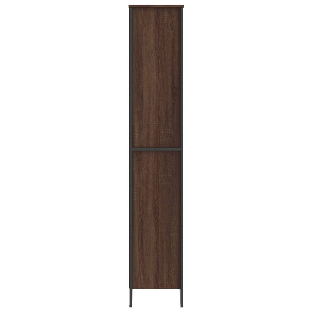 vidaXL Βιβλιοθήκη Καφέ Δρυς 80x31x169 εκ. από Επεξεργασμένο Ξύλο