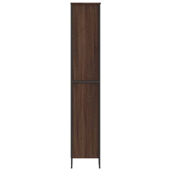 vidaXL Βιβλιοθήκη Καφέ Δρυς 80x31x169 εκ. από Επεξεργασμένο Ξύλο