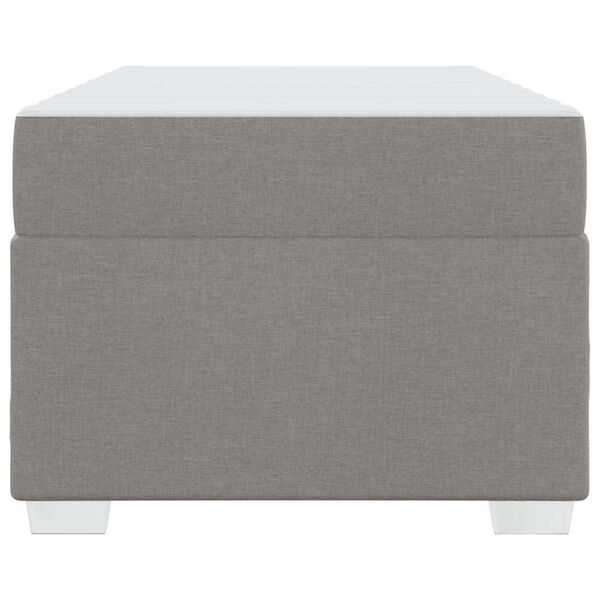 vidaXL Σκελετός Κρεβατιού Άλλο Taupe 90 x 200 cm ύφασμα