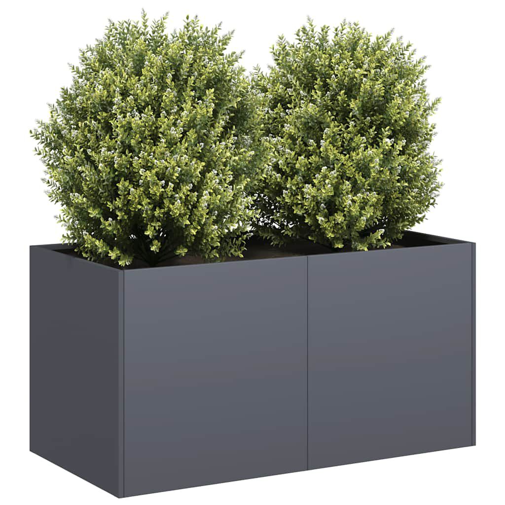 vidaXL Ζαρντινιέρα Ανθρακί 80x40x40 εκ. από Χάλυβα Ψυχρής Έλασης