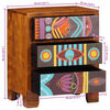 vidaXL Sideboard Πολύχρωμο 50x35x60 μασίφ ξύλο ακακίας