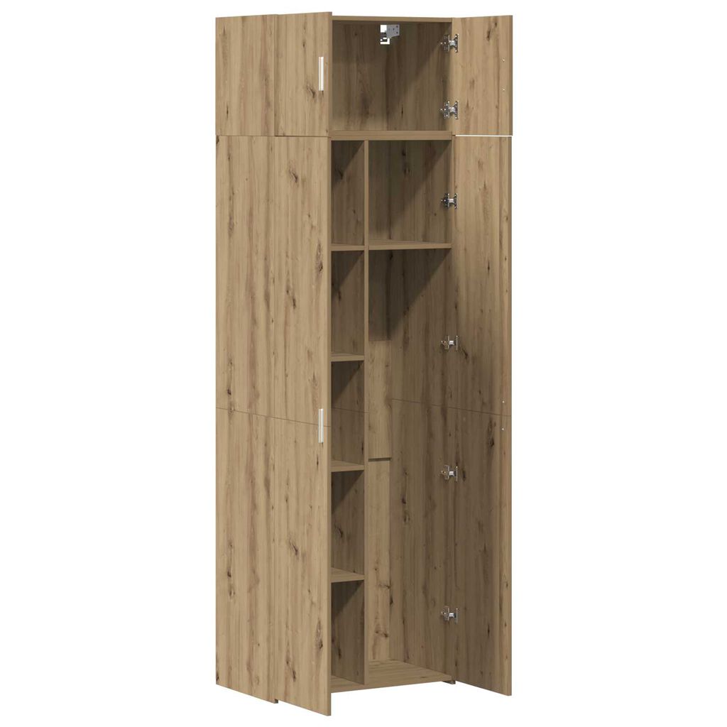 vidaXL Ντουλάπα Αποθήκευσης Ξύλο Δρυός 70x42.5x225 εκ. Επεξεργασμένο Ξύλο